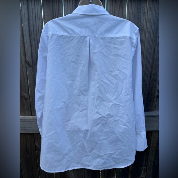 Talbots Petite White Button-Up Cotton Shirt - Size MP - Picture 3 of 5